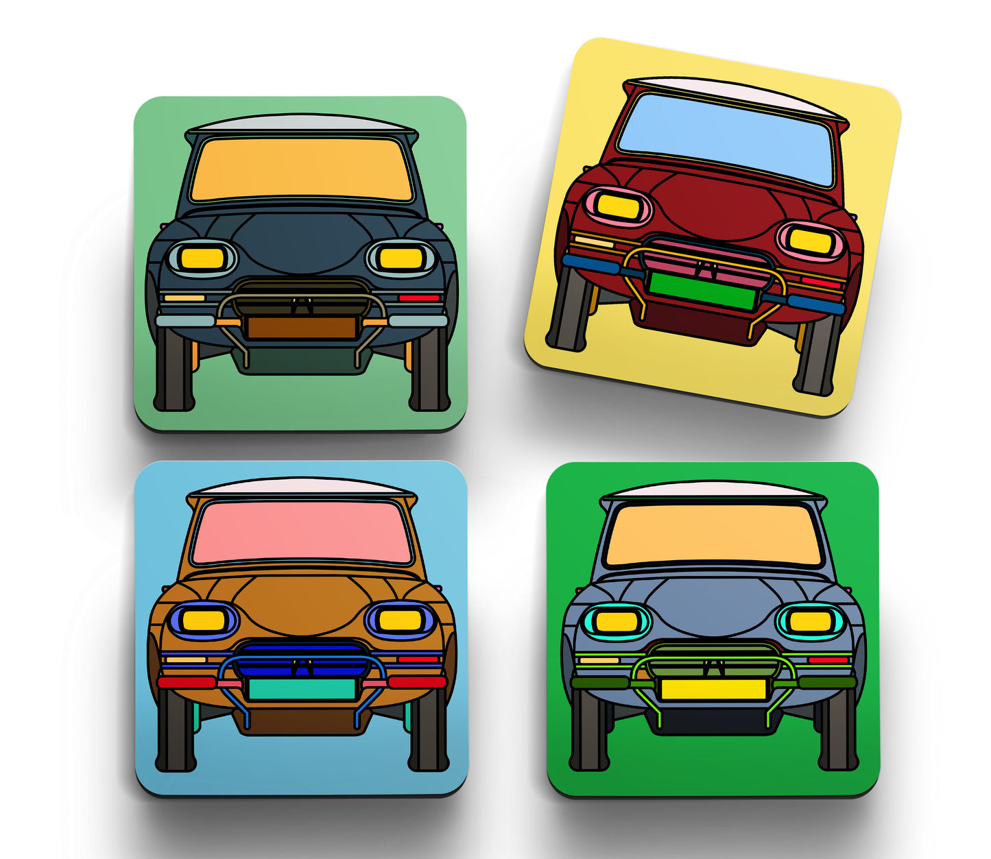 Ami 6 'Retro' Coasters