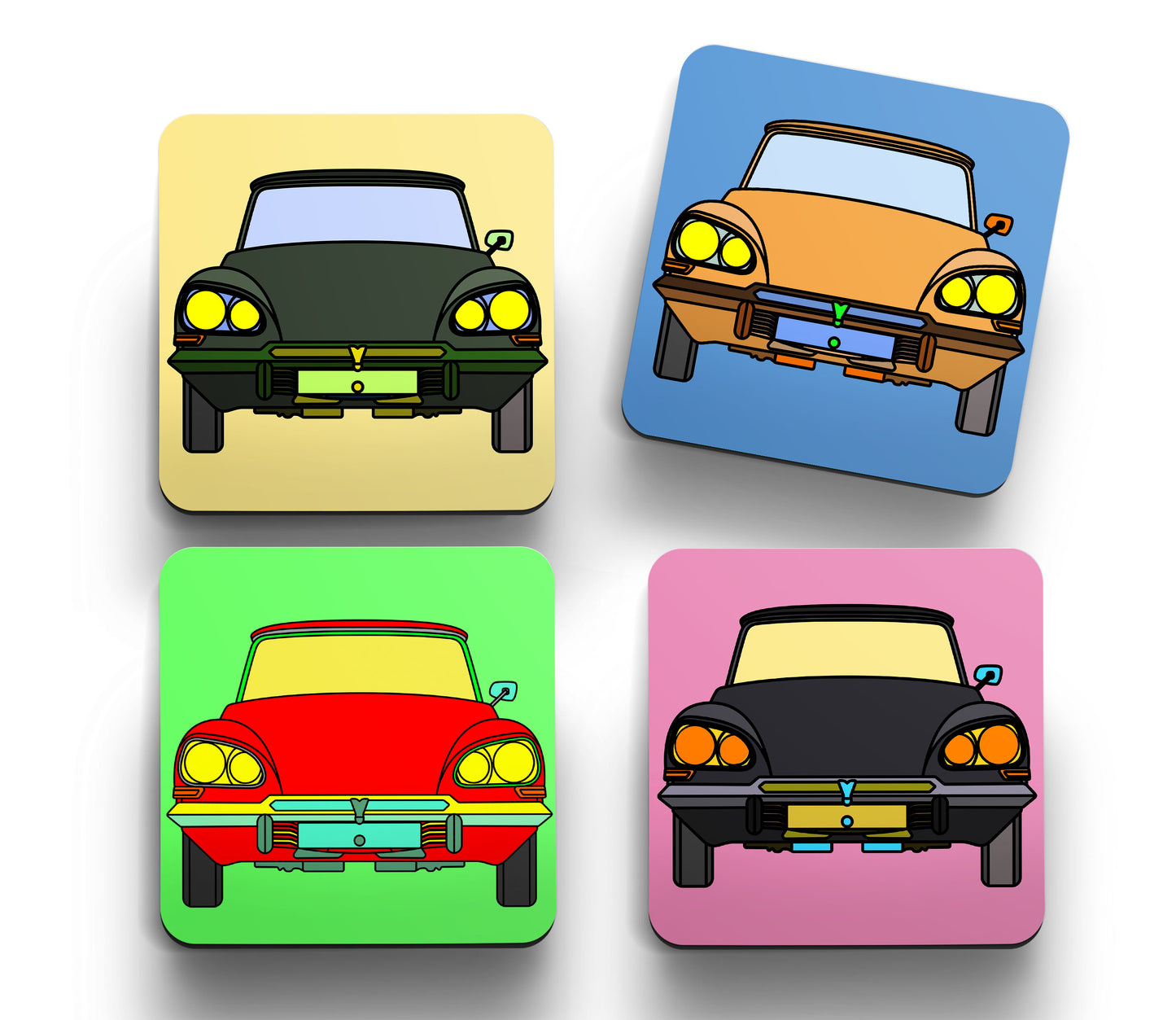 DS 'Retro' Coasters Design C