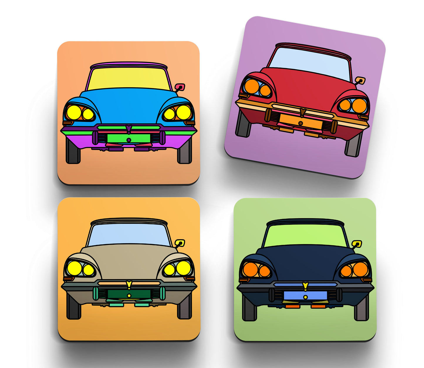 DS 'Retro' Coasters Design B