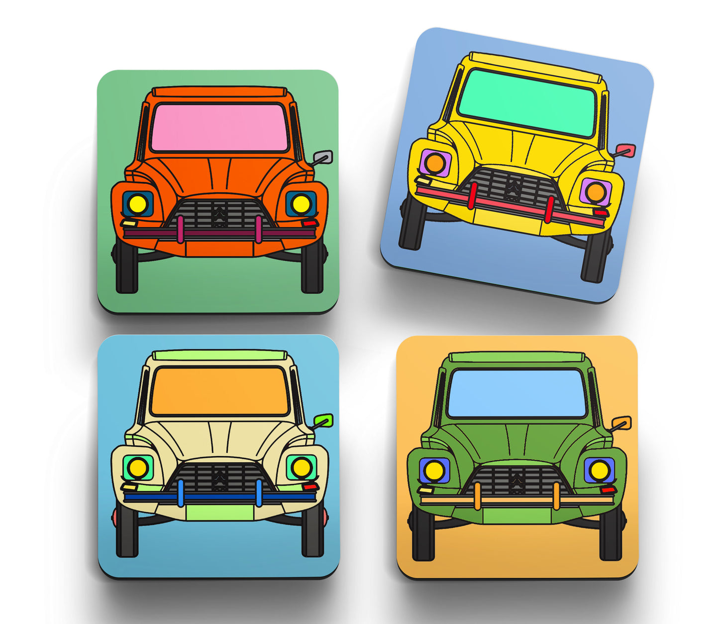 Dyane 'Retro' Coasters Set B