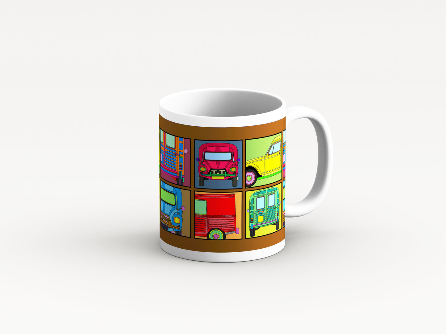 Acadiane Mug 'Brown Retro' Design