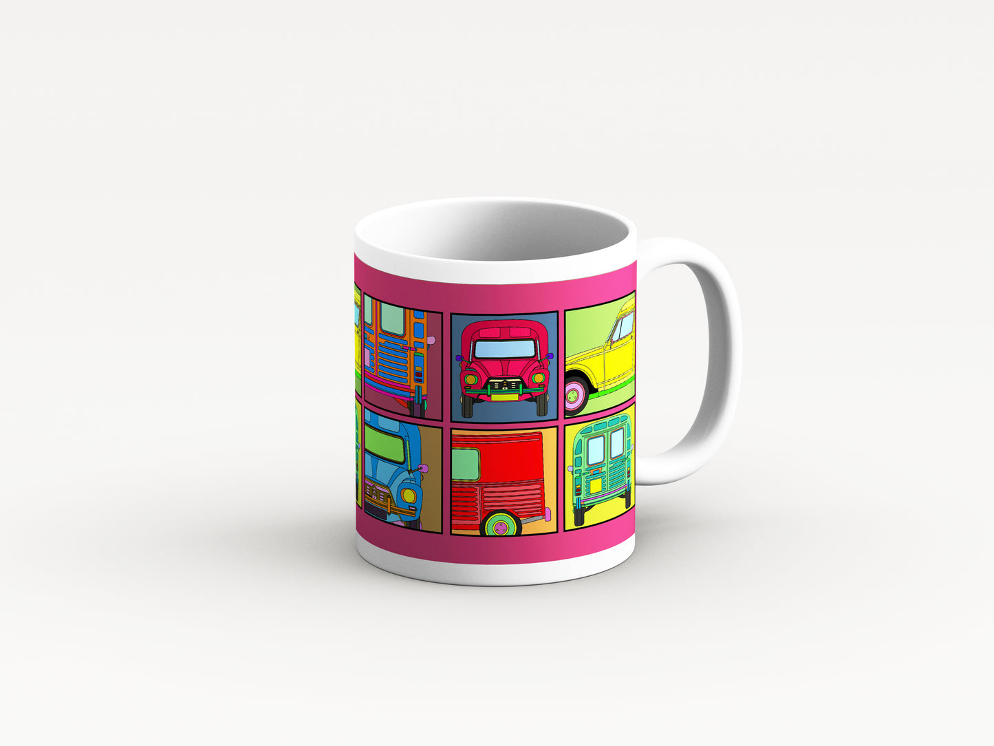 Acadiane Mug 'Pink Retro' Design