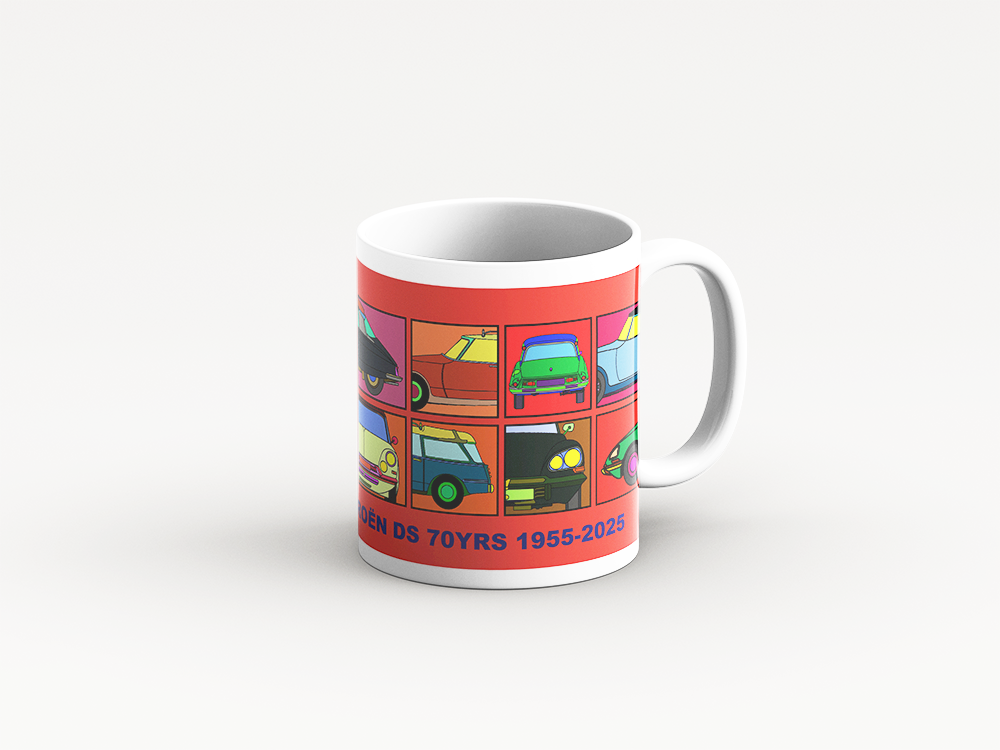DS Mug 'Red Retro' Design