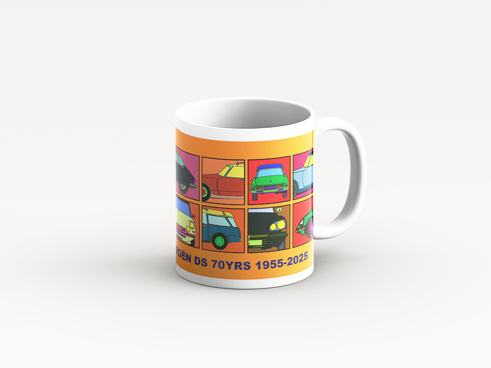DS Mug 'Orange Retro' Design
