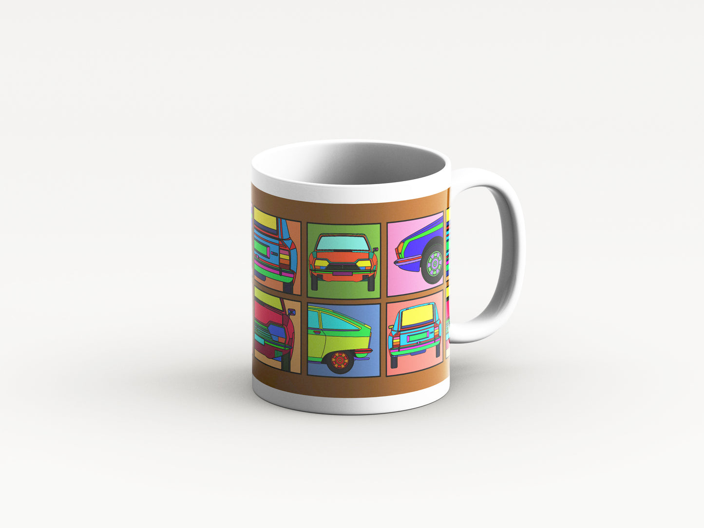 GS Mug 'Brown Retro' Design