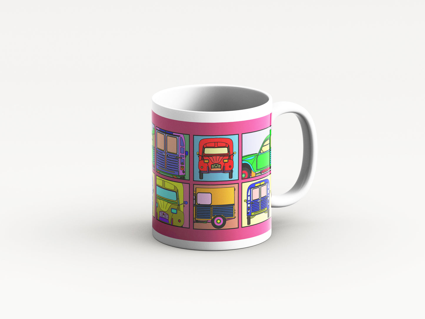 AK400 Mug 'Pink Retro' Design