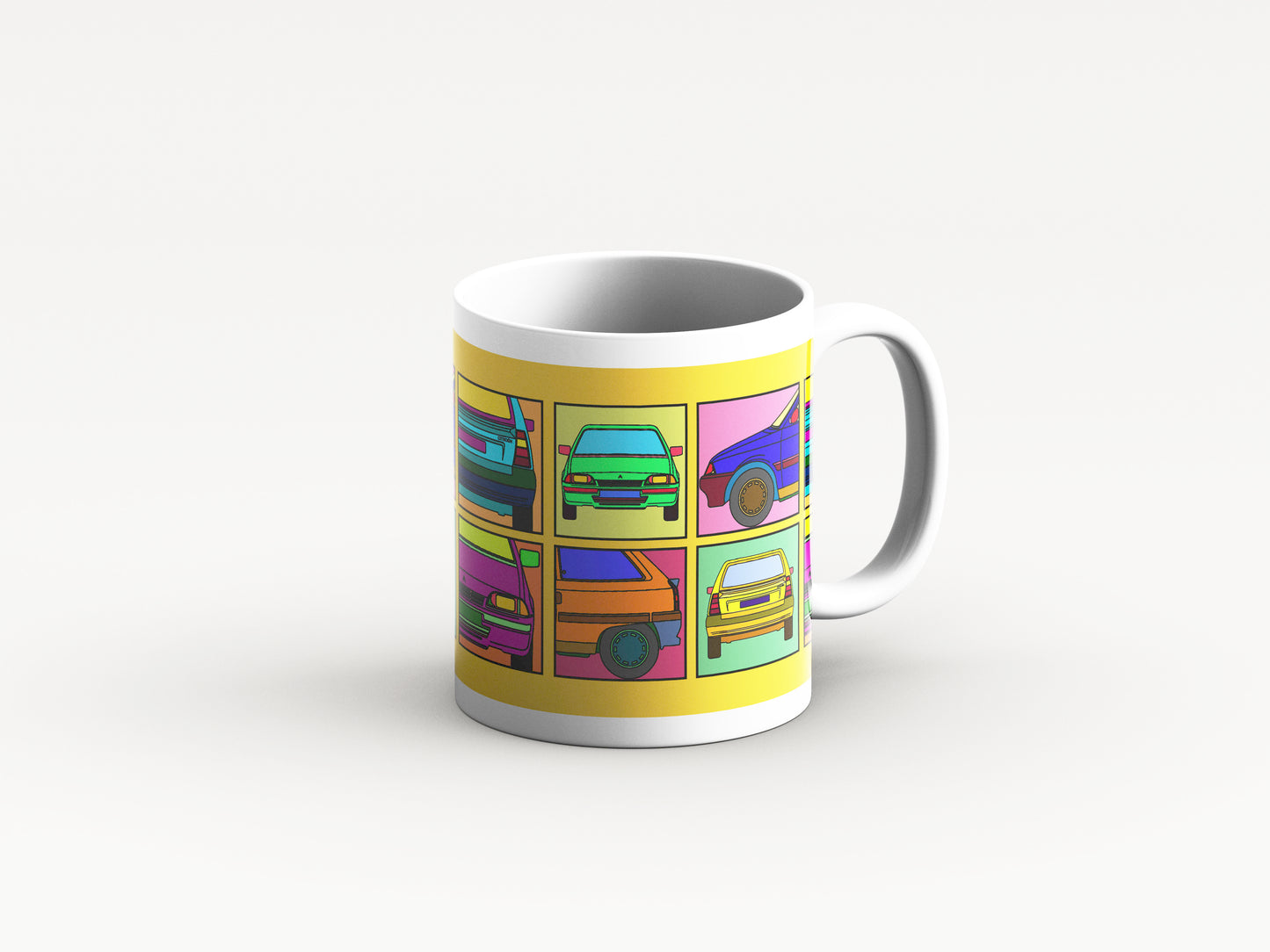 AX Mug 'Yellow Retro' Design