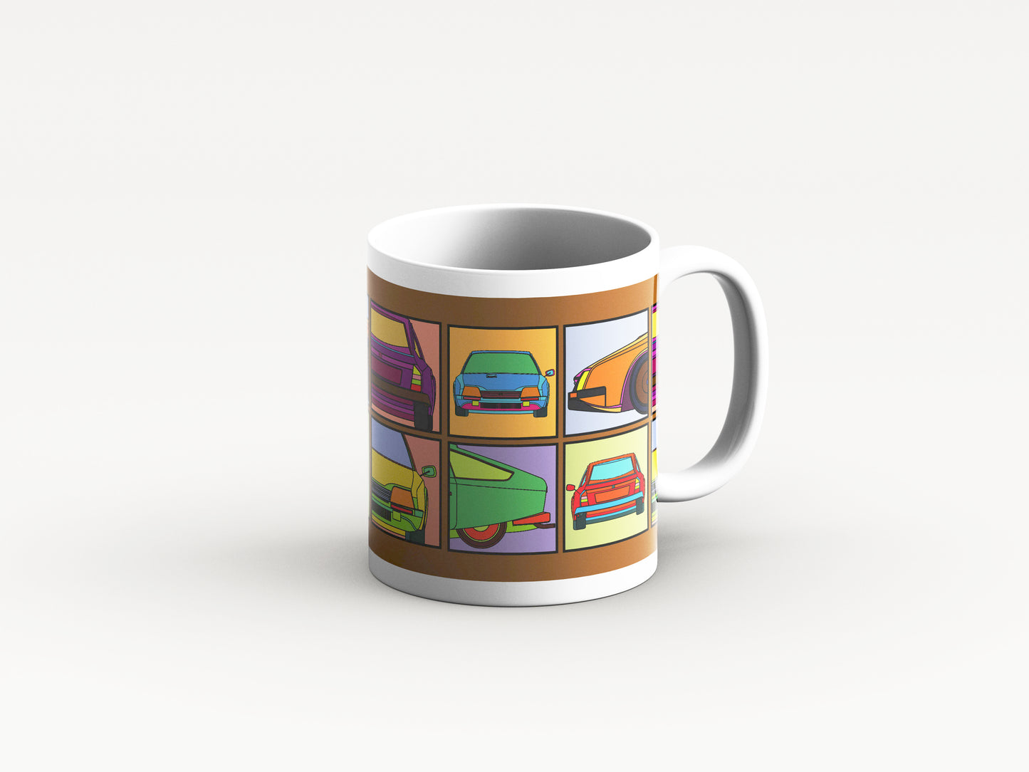 CX Mug 'Brown Retro' Design