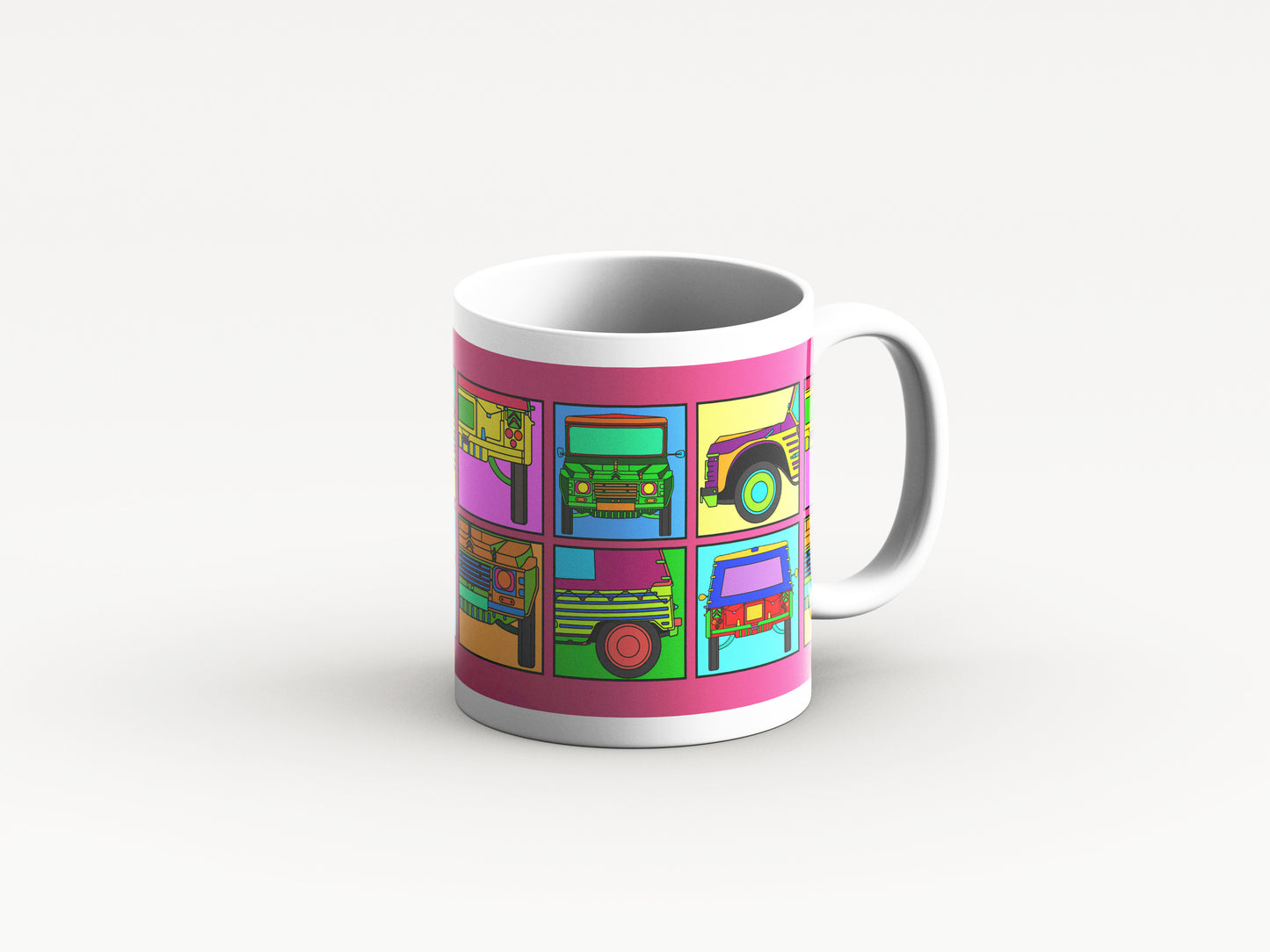 Méhari Mug 'Piink Retro' Design