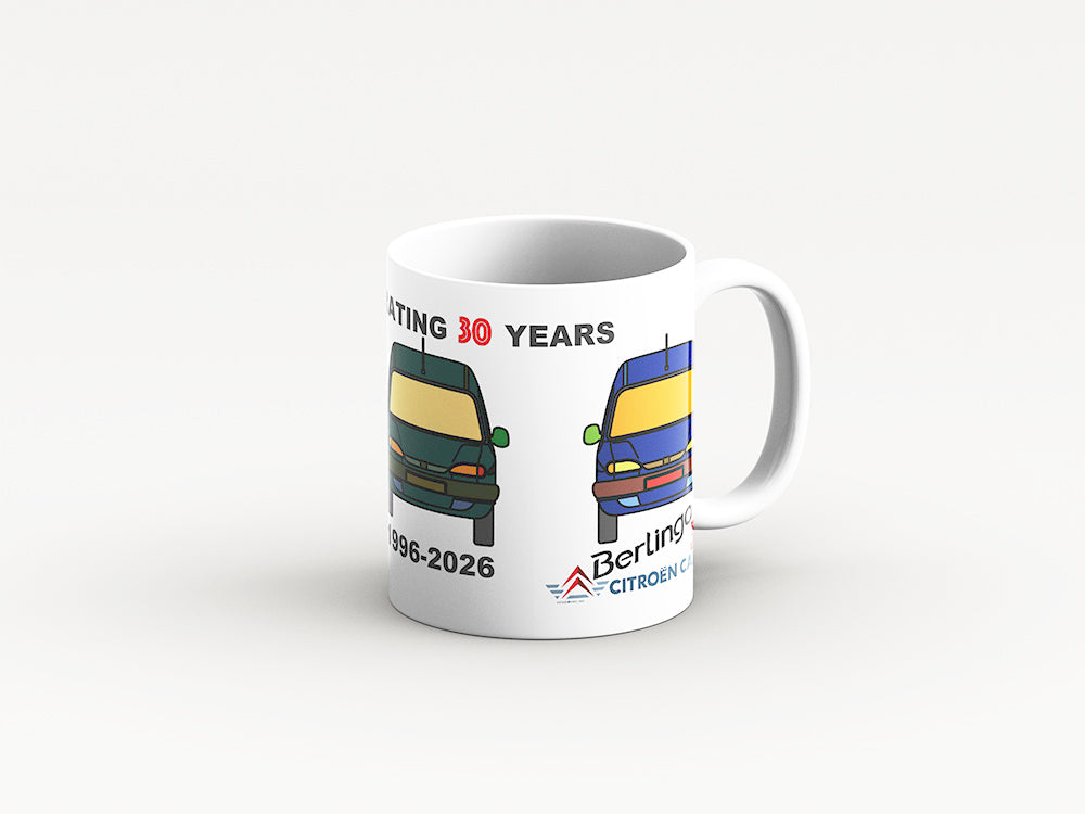 Berlingo 30 year birthday mug