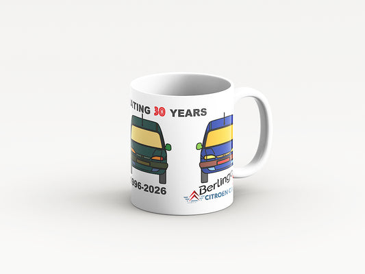 Berlingo 30 year birthday mug