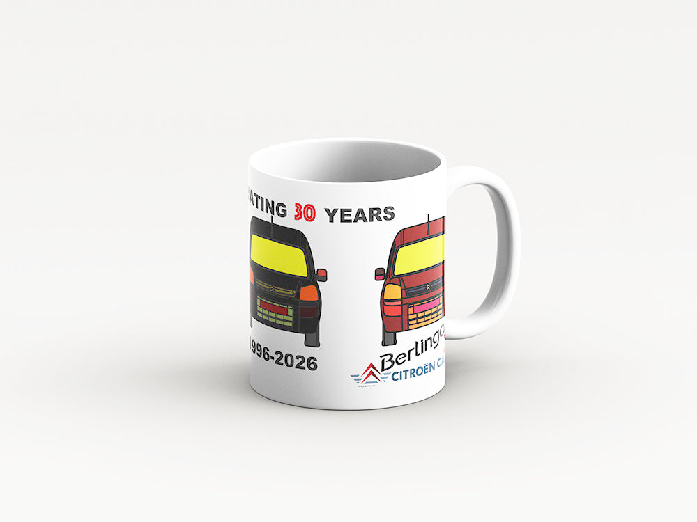 Berlingo 30 year birthday mug