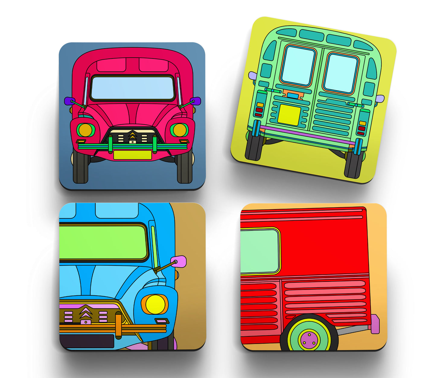 Acadiane 'Retro' Coasters