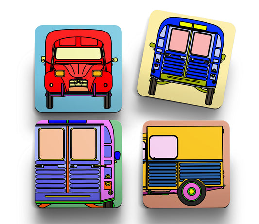 AK400 'Retro' Coasters