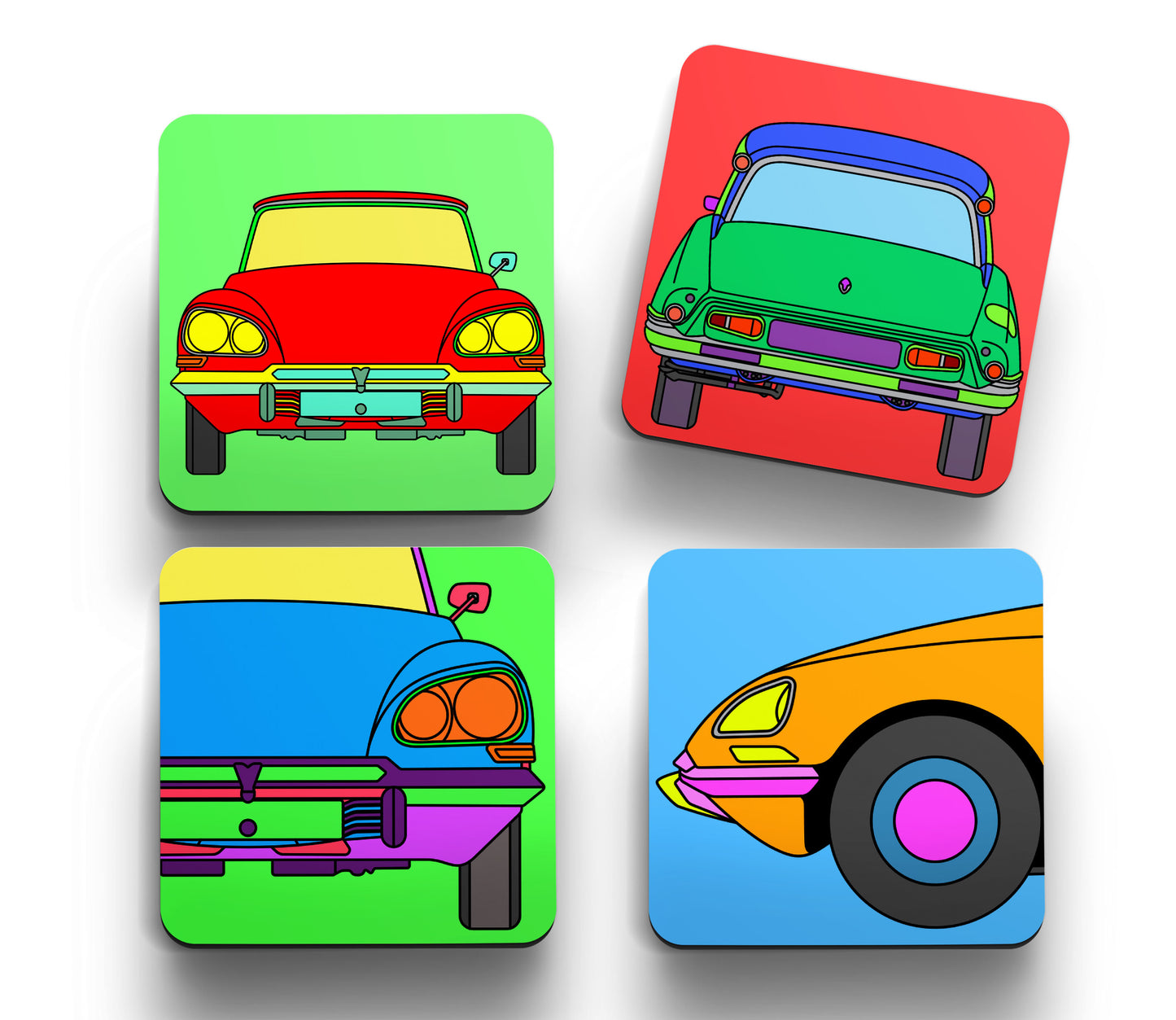 DS 'Retro' Coasters Design A