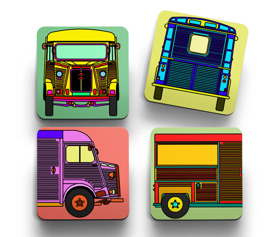 H Van 'Retro' Coasters