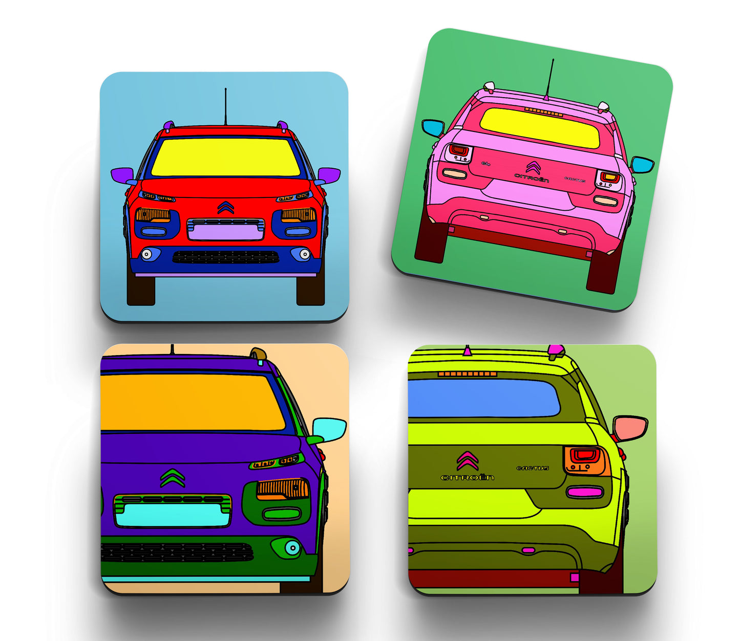 Cactus 'Retro' Coasters