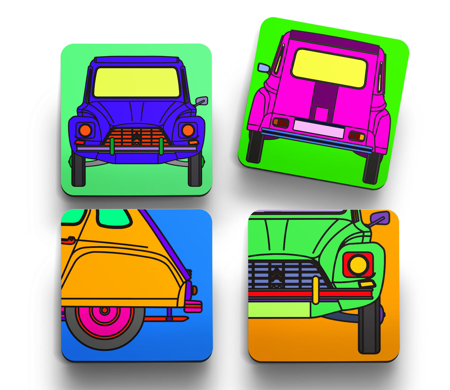 Dyane 'Retro' Coasters Set C