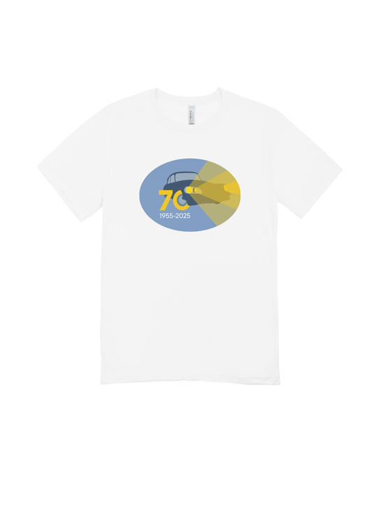 White Cotton T-Shirt 'Light Up'