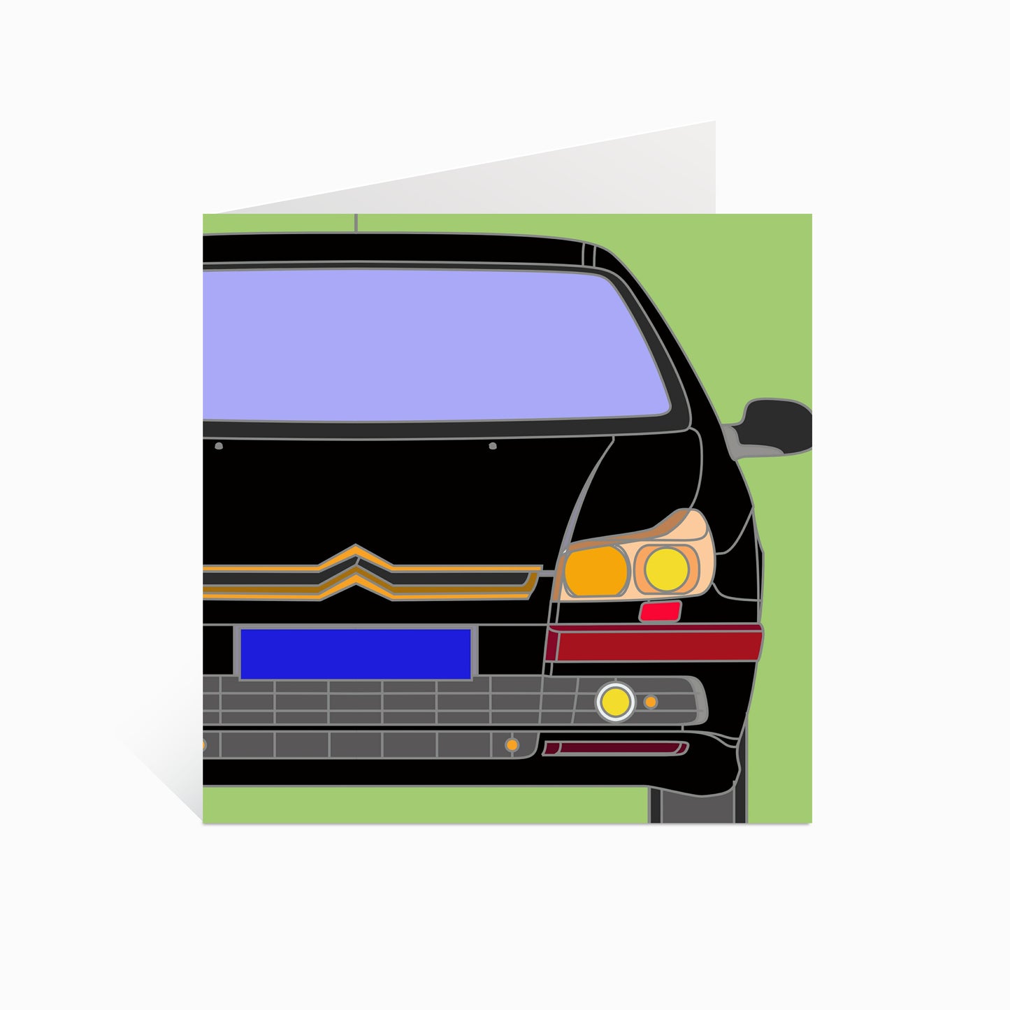 Retro C5 Greeting Card