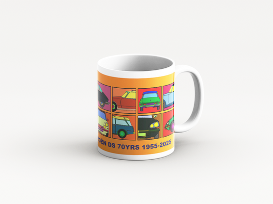 DS Mug 'Orange Retro' Design