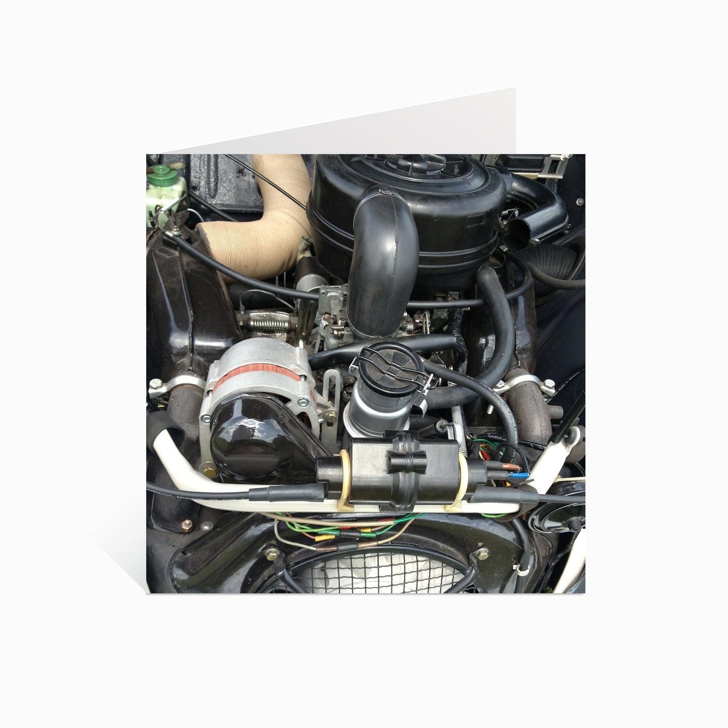 2CV Engine Greeting Card