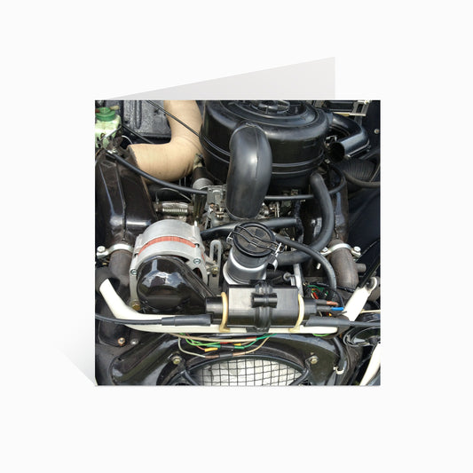 2CV Engine Greeting Card