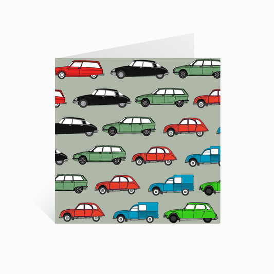 Mixed Small Citroëns Greeting Card