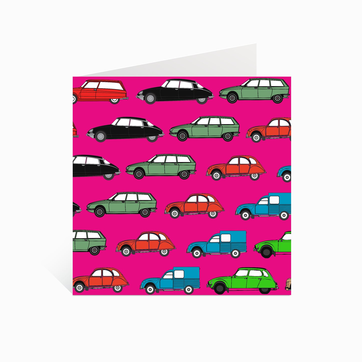 Mixed Small Citroëns Greeting Card