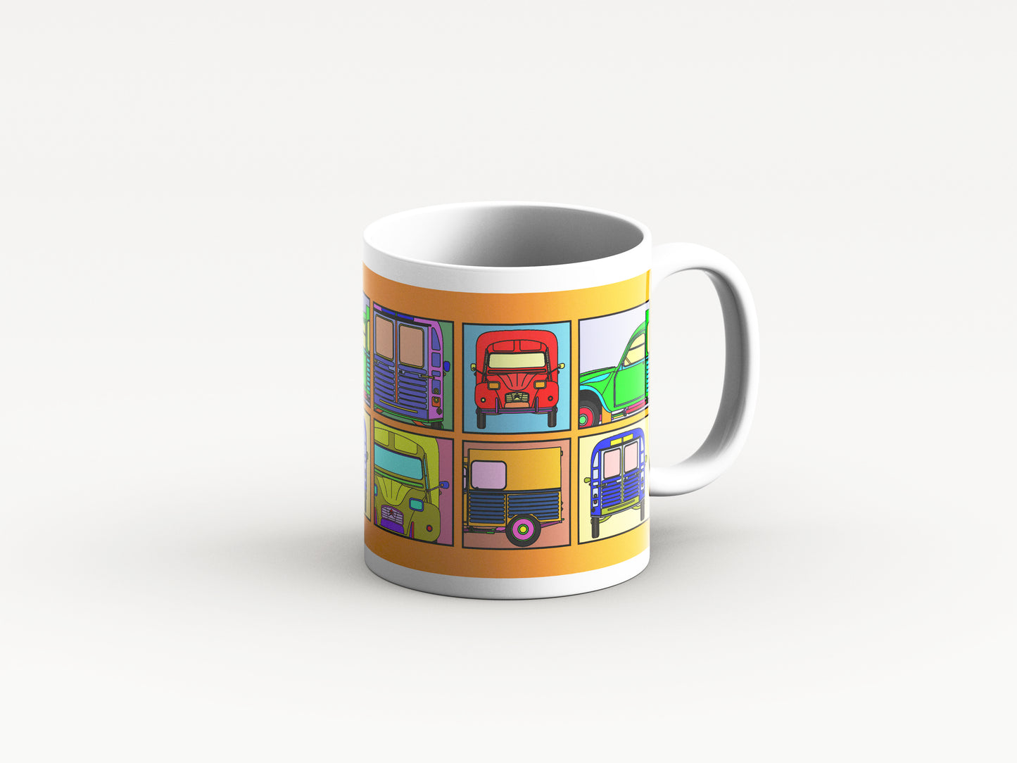 AK400 Mug 'Orange Retro' Design