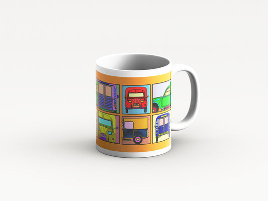 AK400 Mug 'Orange Retro' Design