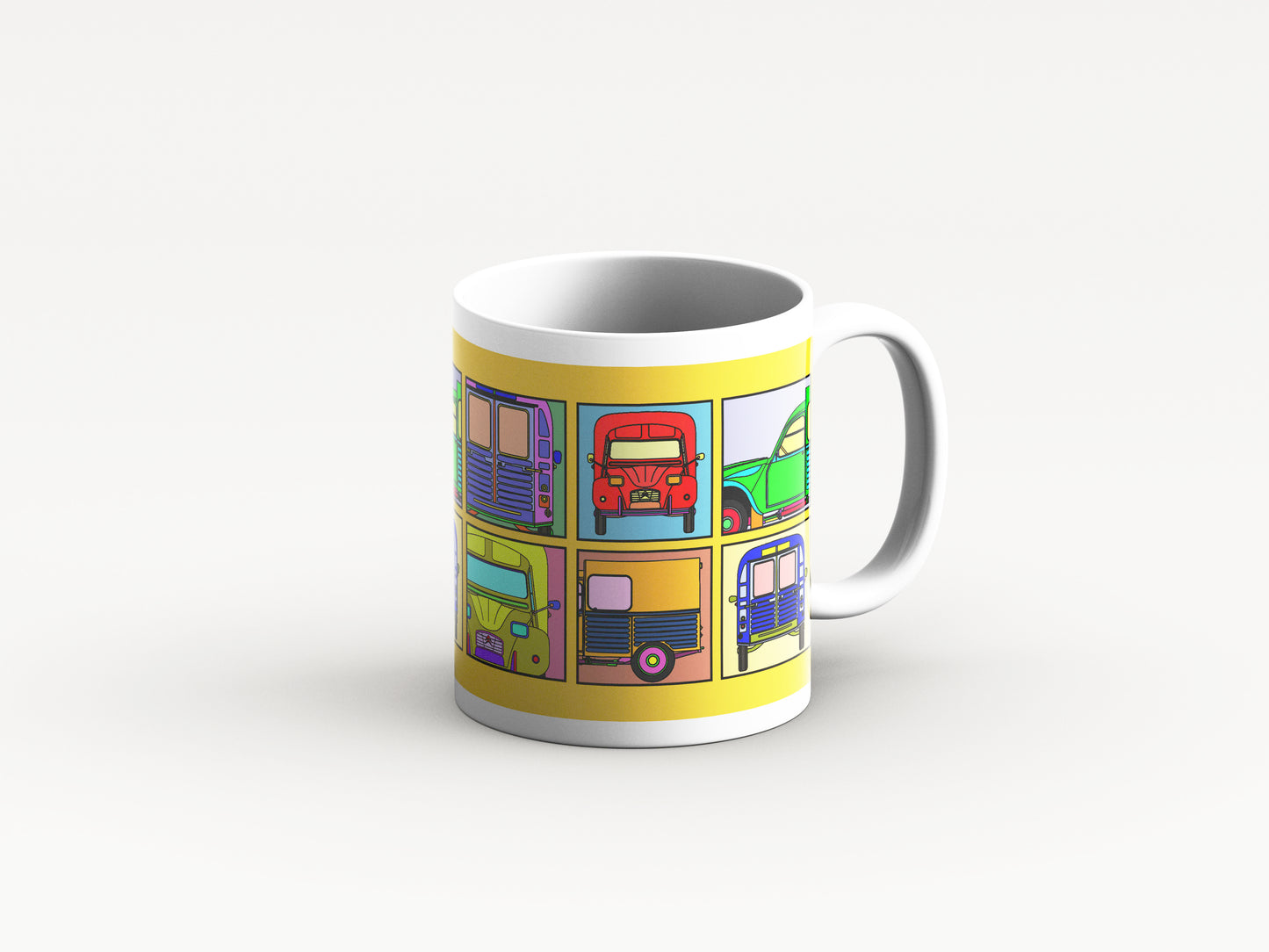 AK400 Mug 'Yellow Retro' Design