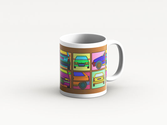 AX Mug 'Brown Retro' Design