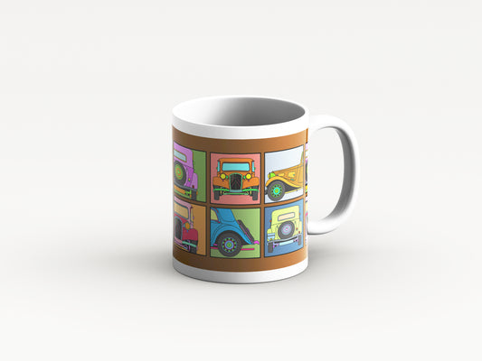 Traction Mug 'Brown Retro' Design