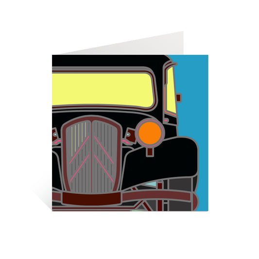 Retro Traction Greeting Card