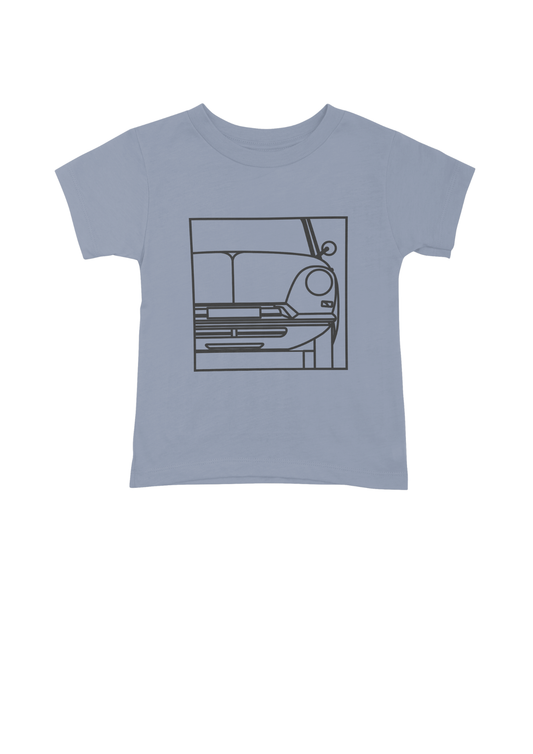 Children's Light Blue Cotton T-Shirt with  DS Series 1 Line Drawing