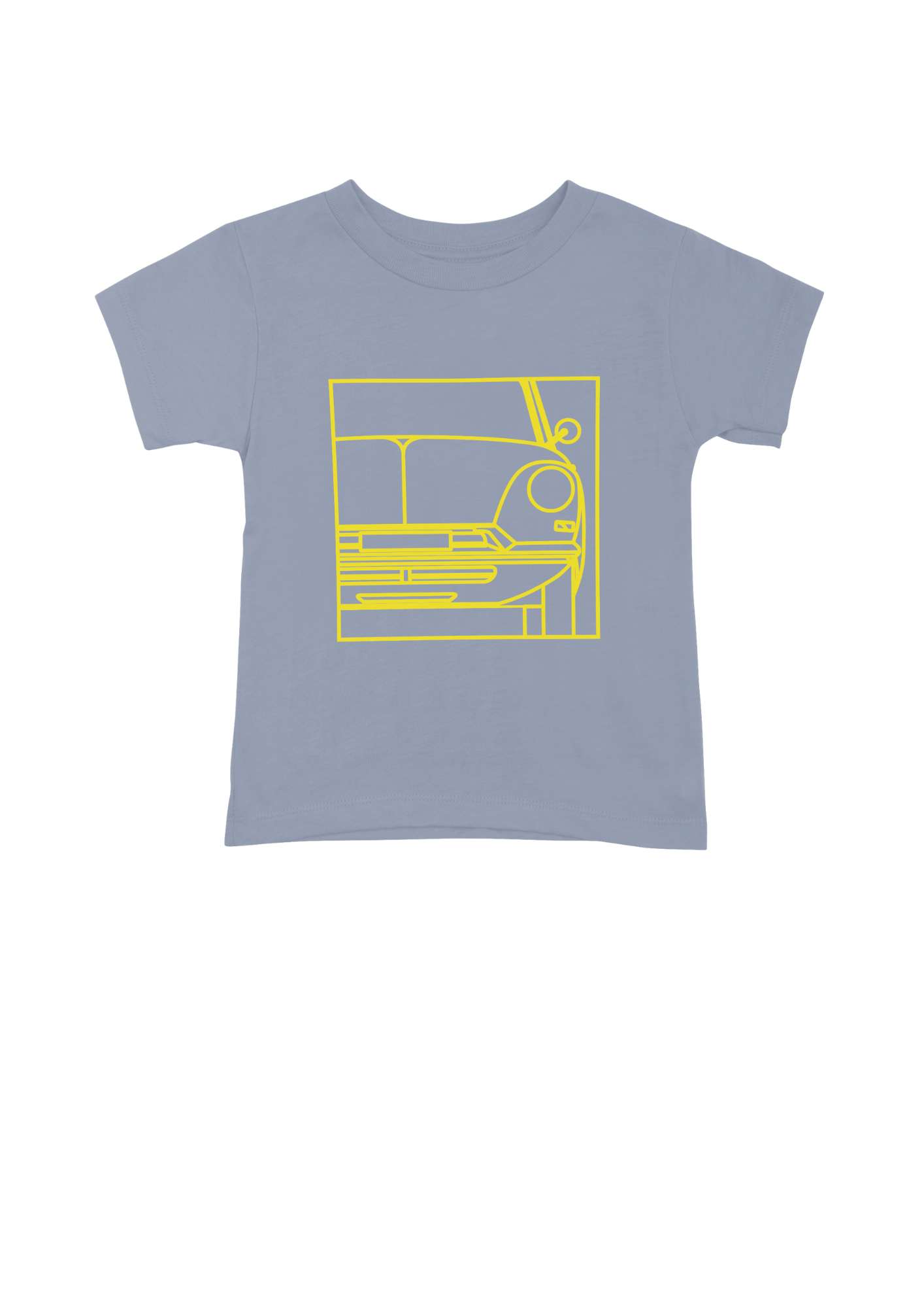 Children's Light Blue Cotton T-Shirt with  DS Series 1 Line Drawing
