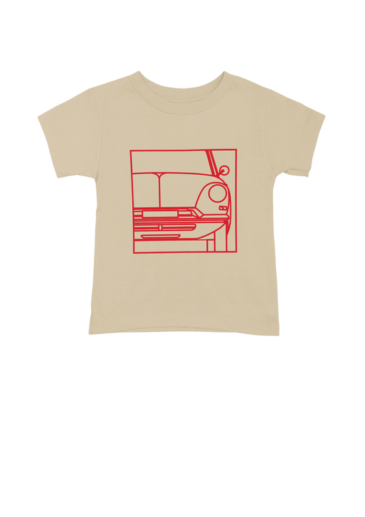Children's Natural Colour Cotton T-Shirt with  DS Series 1 Line Drawing