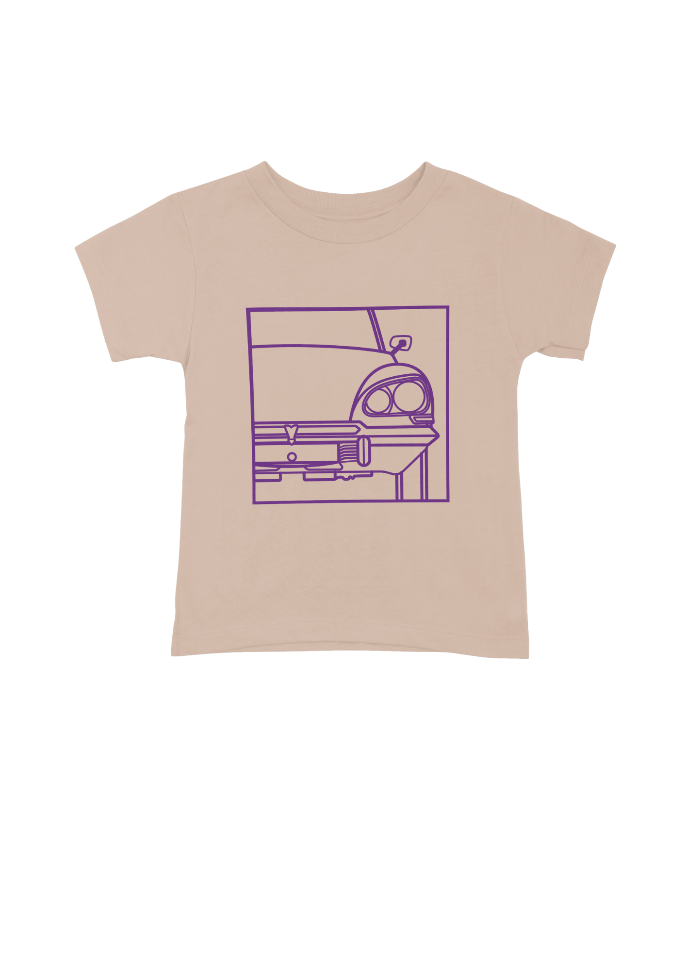Children's Pink Cotton T-Shirt with  DS Series 3 Line Drawing
