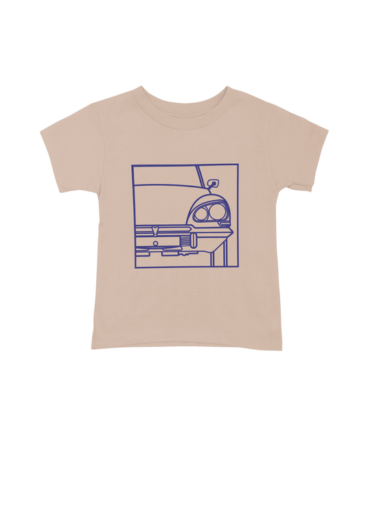 Children's Pink Cotton T-Shirt with  DS Series 3 Line Drawing