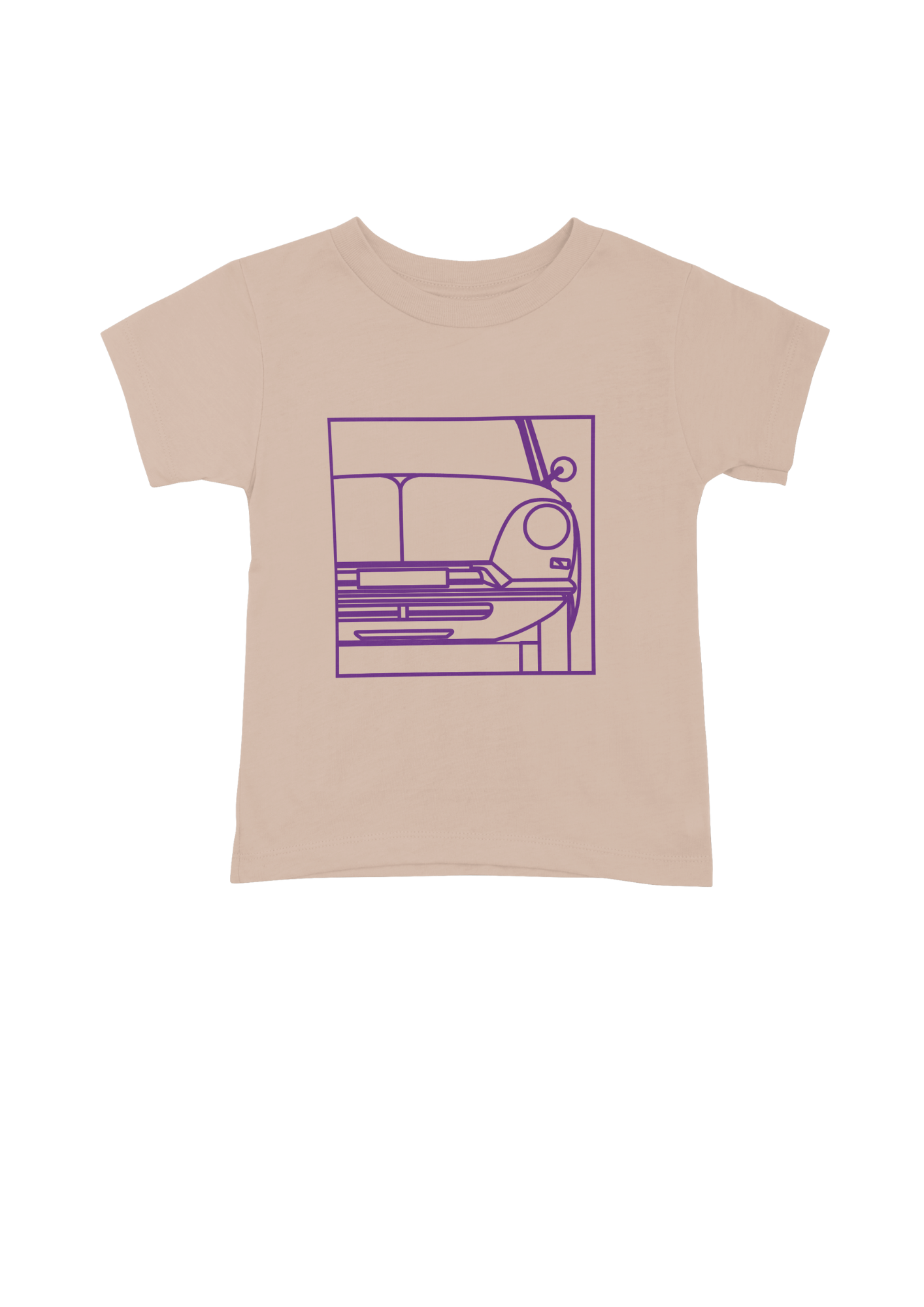Children's Pink Cotton T-Shirt with  DS Series 1 Line Drawing