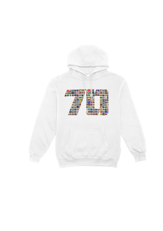 White Sweatshirt 'Numbers'